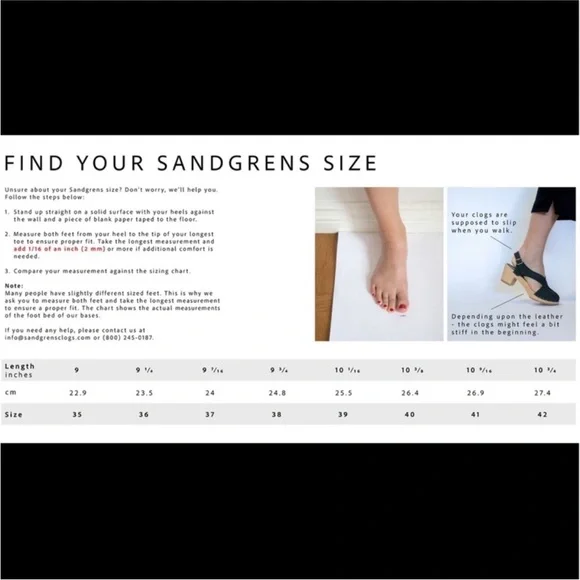 Sandgrens Morocco Clog Sandal size 37 Red 2 5/8” heel - Picture 9 of 9